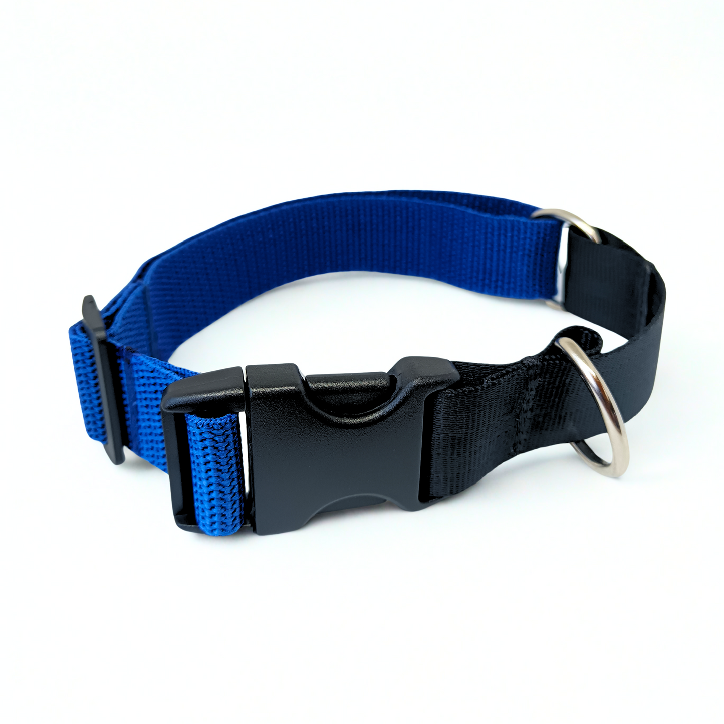 Collar Bicolor Azul/Negro Talla M