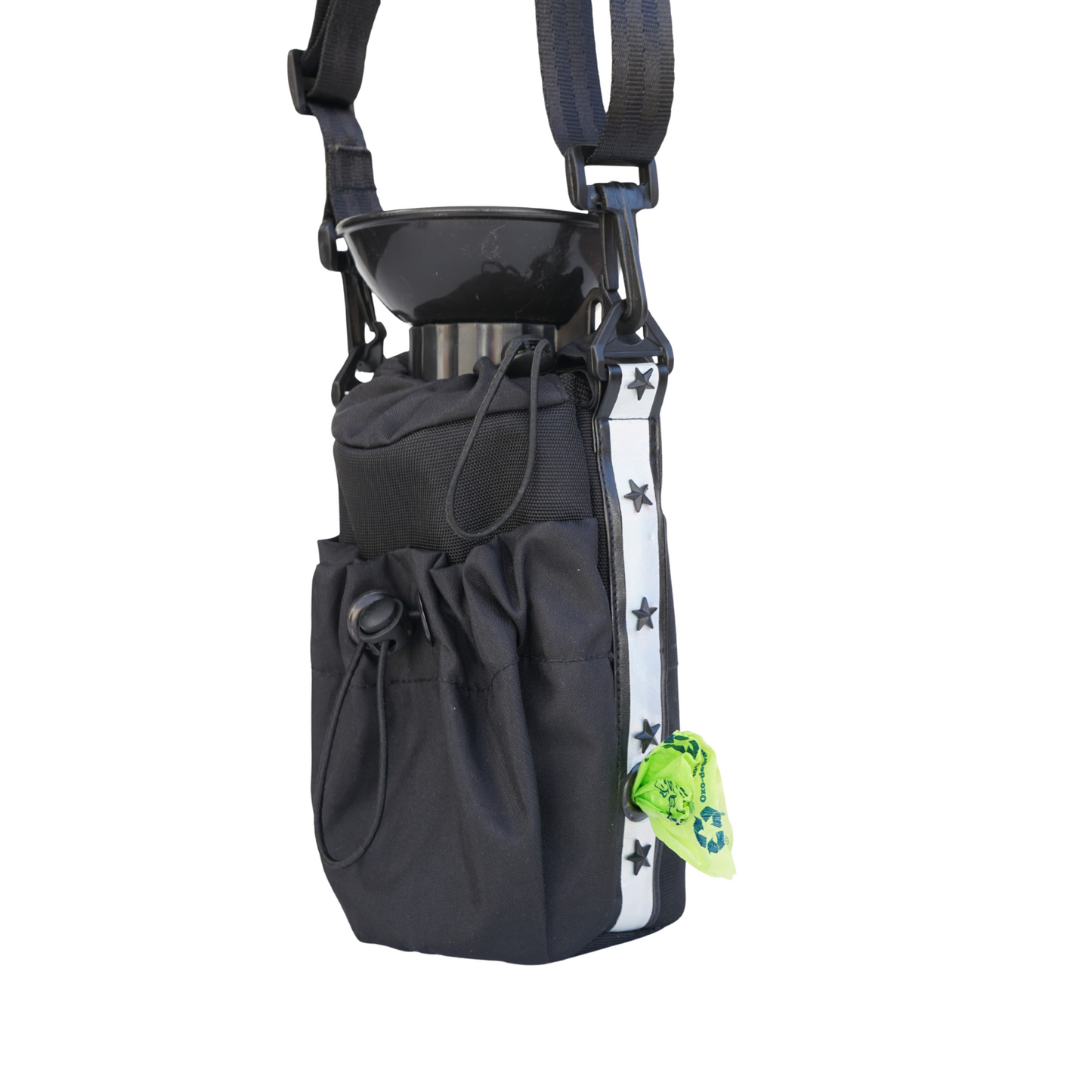 . Bolso de Paseo Negro con Estrellas