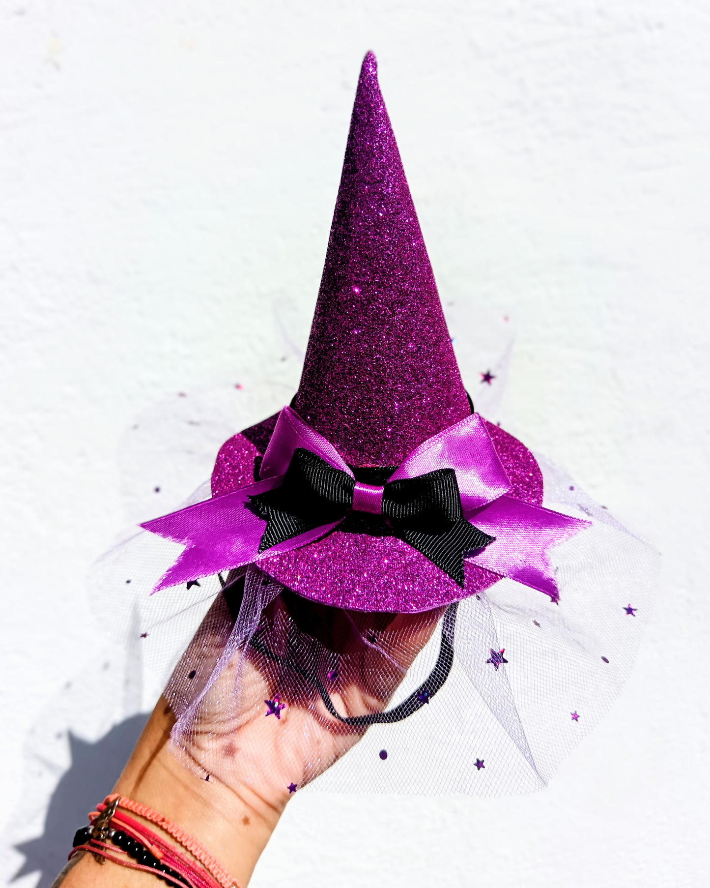 Gorro de Bruja Violeta para perritas