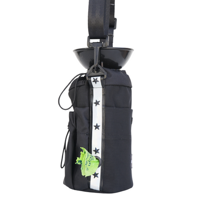 . Bolso de Paseo Negro con Estrellas